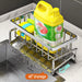 Kitchen Sponge Holder Stainless Steel Sink Drain Rack Soap Drainer Towel Rack Shelf Organizer Bathroom Storage Accessories
