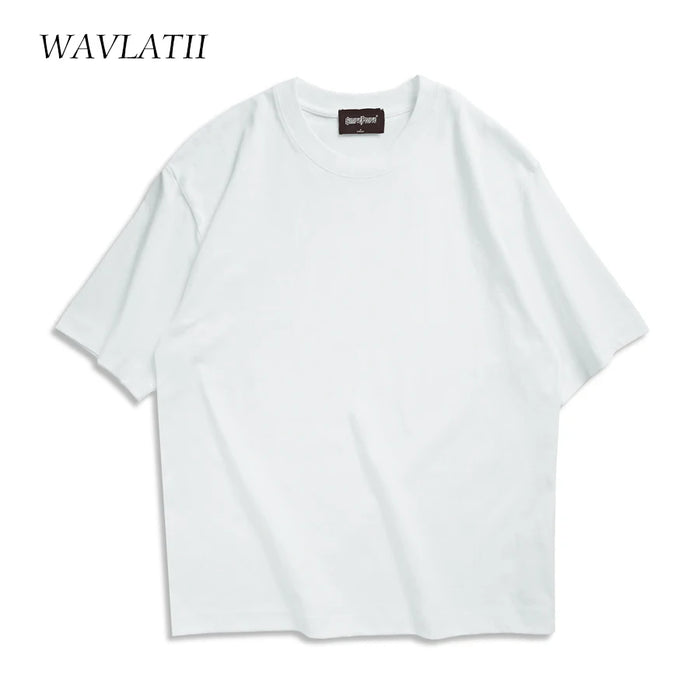 Unisex Oversized Summer T-Shirts in Brown - Casual Korean Streetwear Basic Tops for Men and Women