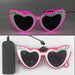 LED Just Married Glasses Wedding Party Bridal Shower Bride to Be Gift Wedding Decorations for Ceremony Light Married Sunglasses