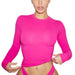 Women's Long Sleeve Solid Slim Fit Casual T-Shirt - Spring Autumn Streetwear Crop Top
