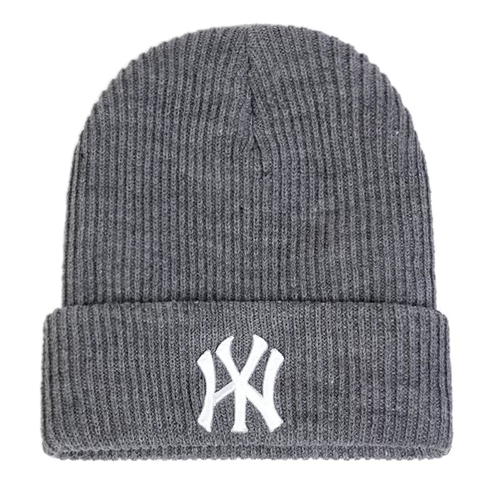 Unisex WY Letter Embroidered Beanies - Warm Autumn Winter Caps for Men and Women