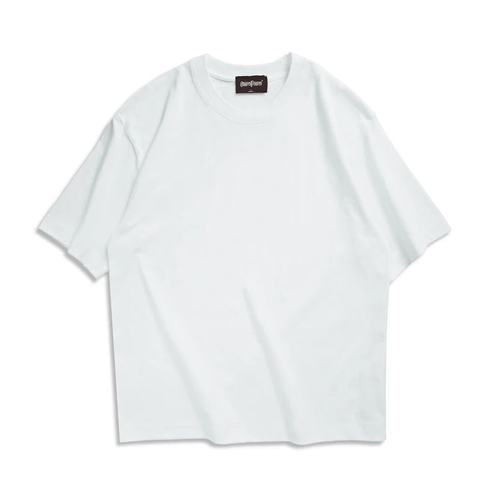 Unisex Oversized Summer T-Shirts in Brown - Casual Korean Streetwear Basic Tops for Men and Women