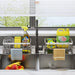 Kitchen Sponge Holder Stainless Steel Sink Drain Rack Soap Drainer Towel Rack Shelf Organizer Bathroom Storage Accessories
